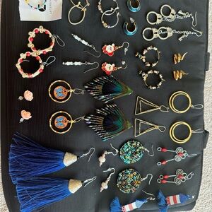 Assorted Colorful Earrings Collection